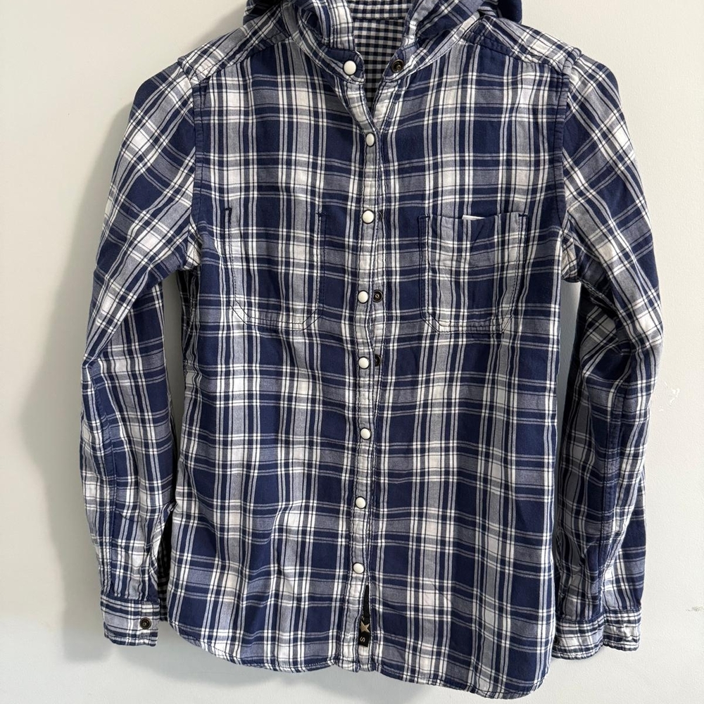 Men's Blue Plaid Shirt